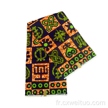 Tissus ankara à cire en polyester pour les femmes